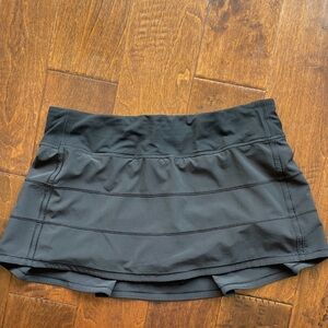 lululemon black tennis skirt